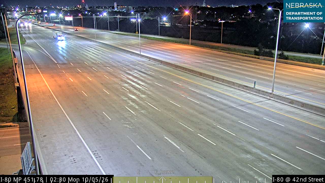 I-80 42nd St in Omaha (Various) live camera view