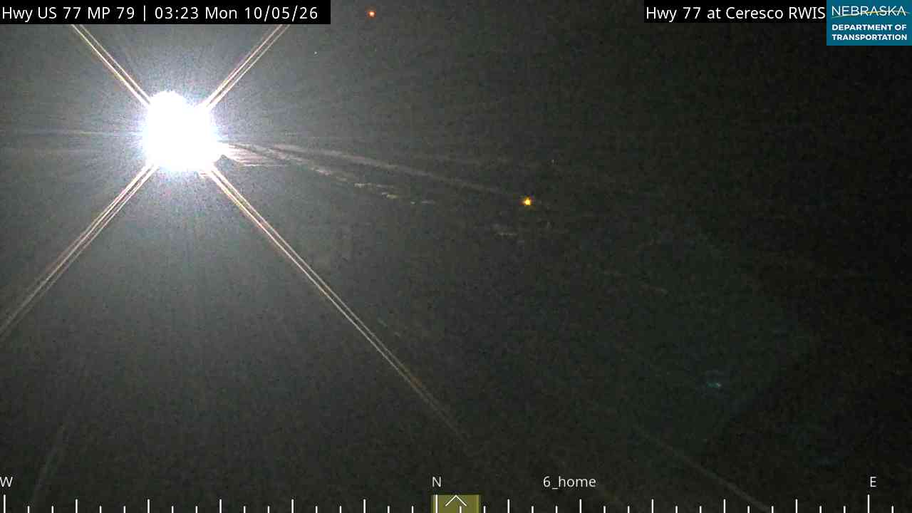 US 77 S of Ceresco (North) live camera view
