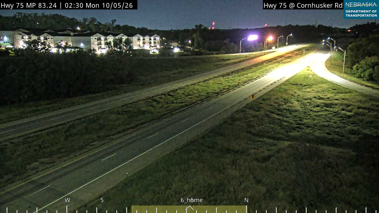 US 75 Cornhusker Rd in Bellevue (Various) live camera view