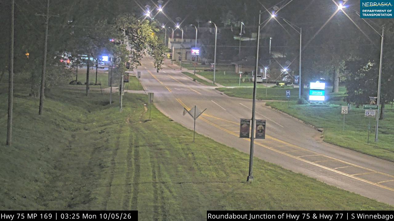 US 75 S of Winnebago (North) live camera view