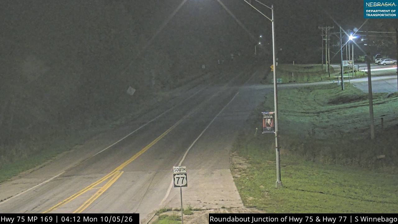 US 75 S of Winnebago (South) live camera view