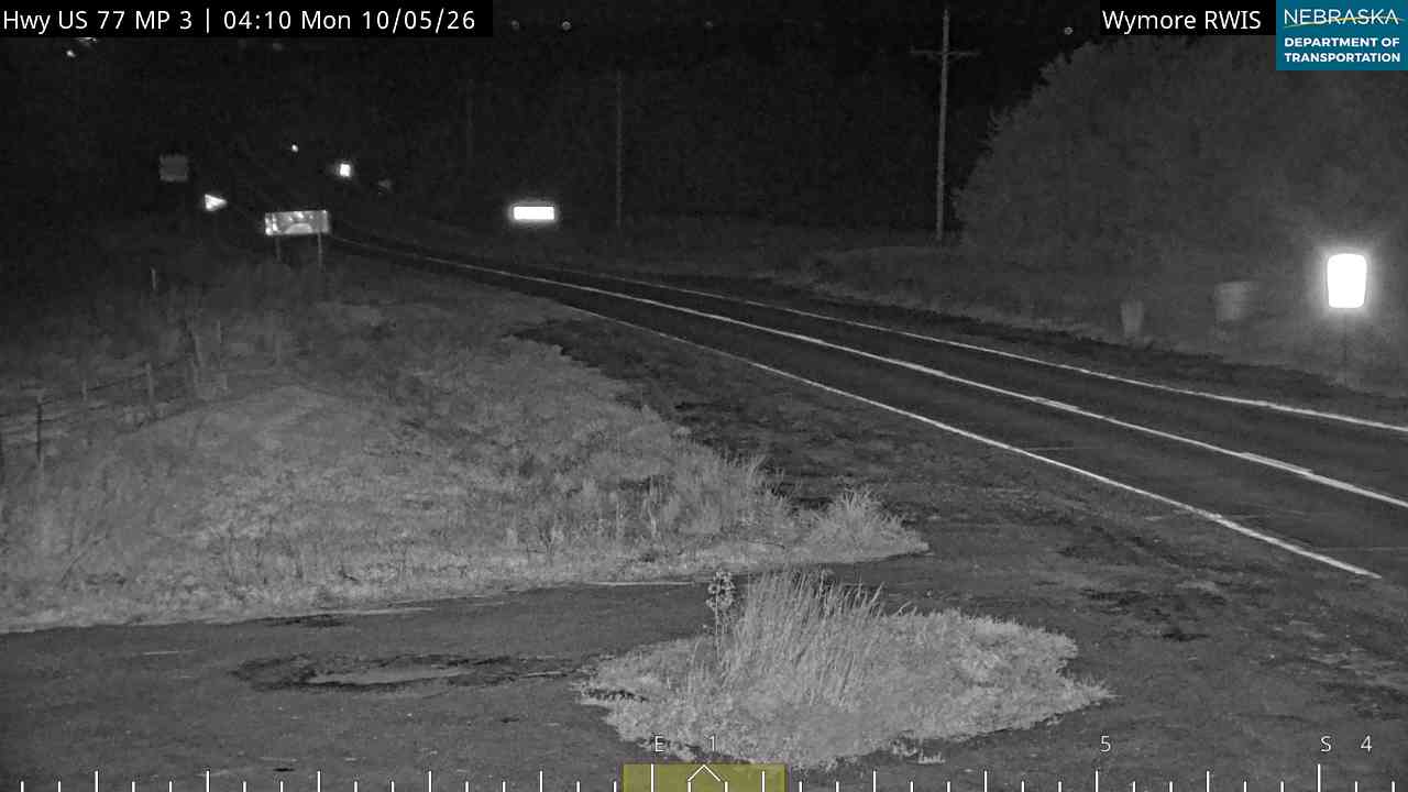 US 77 S of Wymore (East) live camera view