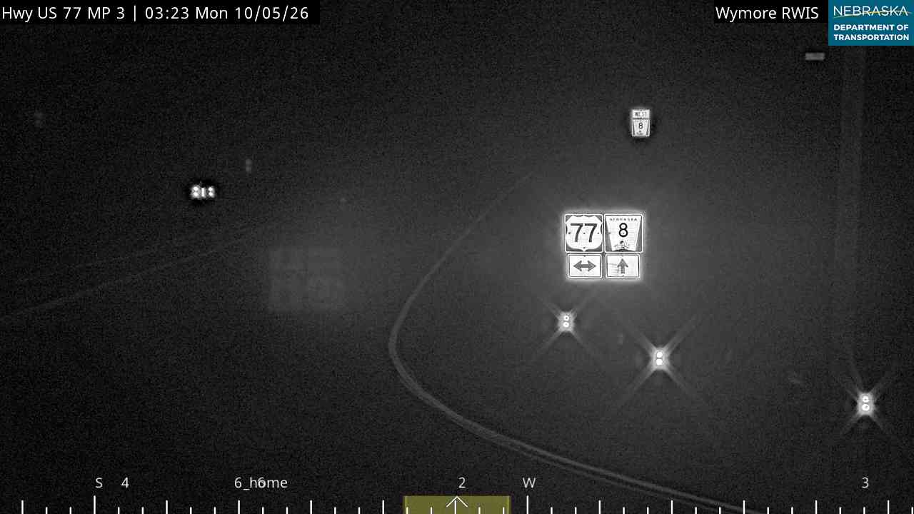 US 77 S of Wymore (West) live camera view