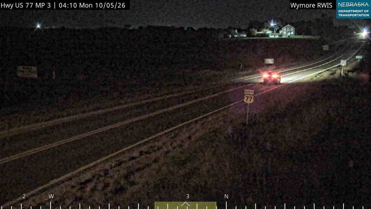 US 77 S of Wymore (North) live camera view