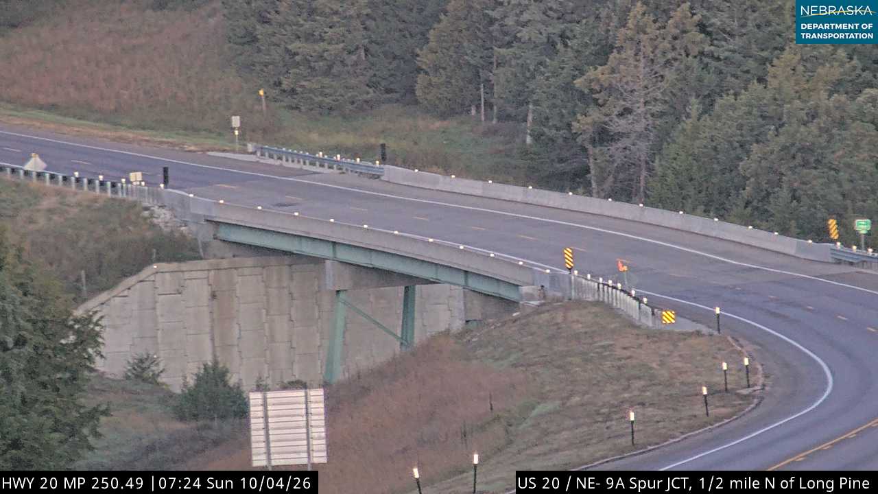 US 20 Long Pine (Bridge) live camera view