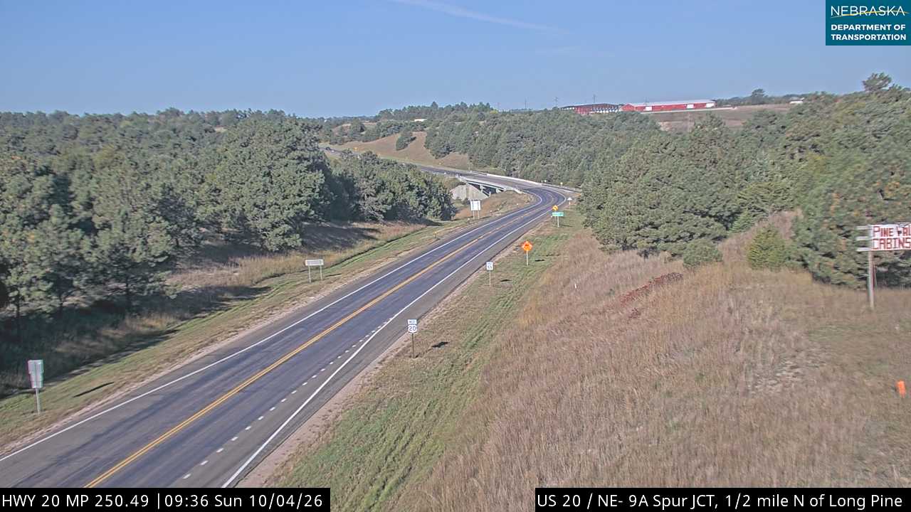 US 20 Long Pine (West) live camera view