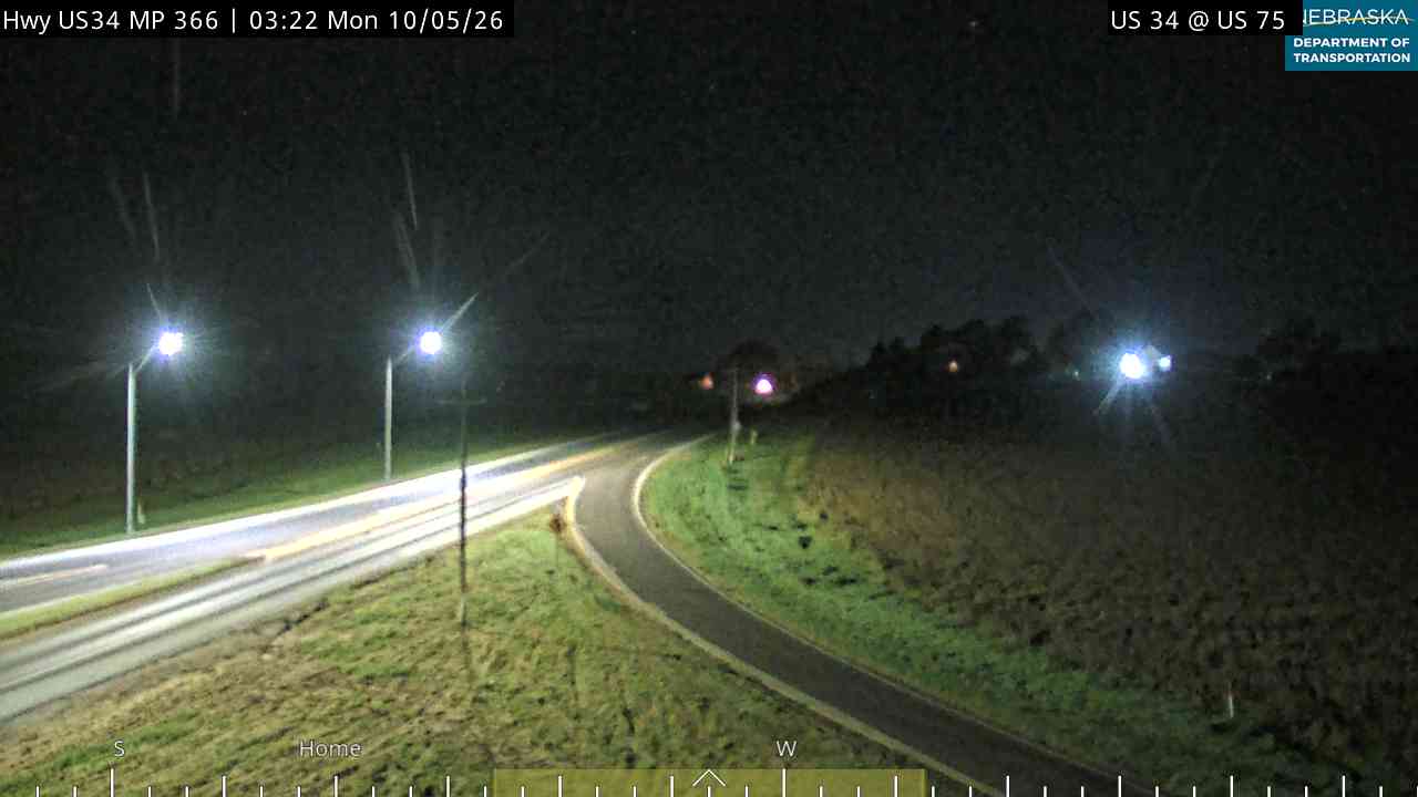 US 34 at US 75 (West) live camera view