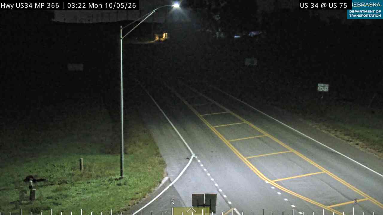 US 34 at US 75 (North) live camera view