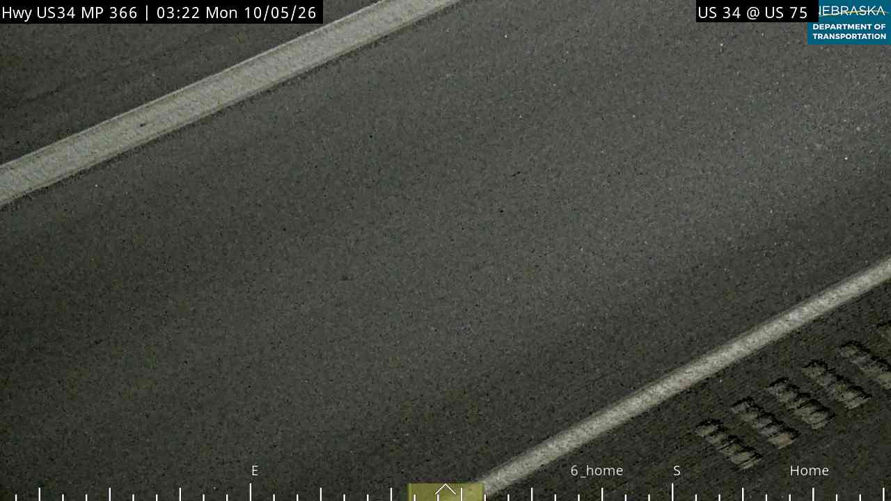 US 34 at US 75 (Surface) live camera view