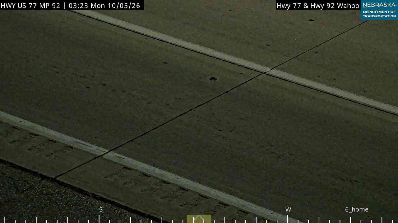 US 77 Hwy 77 at Hwy 92 Wahoo (Surface) live camera view
