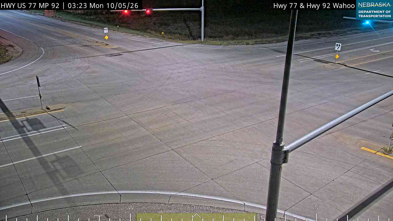US 77 Hwy 77 at Hwy 92 Wahoo (Intersection) live camera view