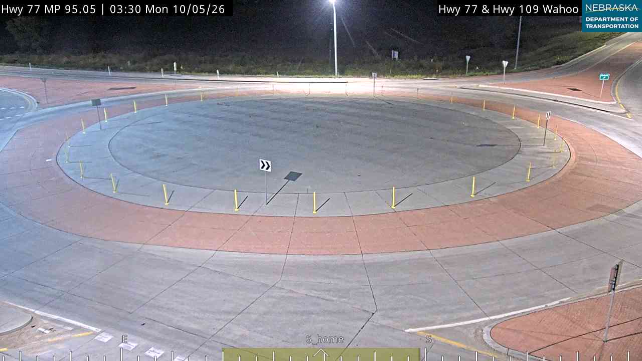 US 77 Hwy 77 at Hwy 109 Wahoo (Intersection) live camera view