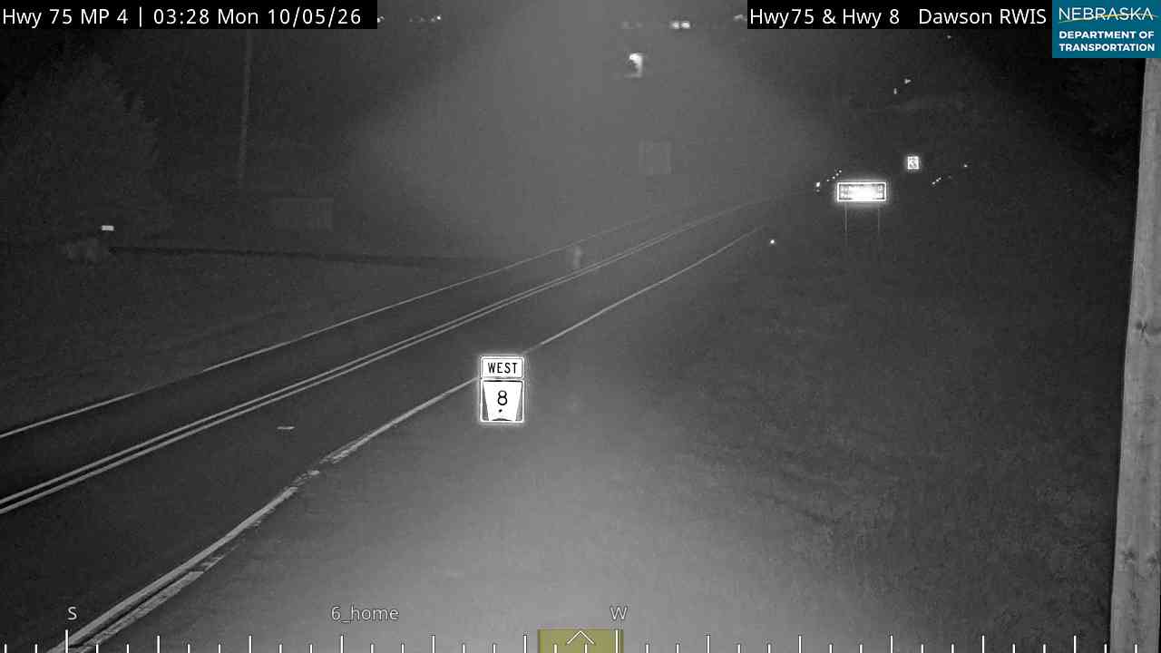 US 75 S of Dawson (West) live camera view
