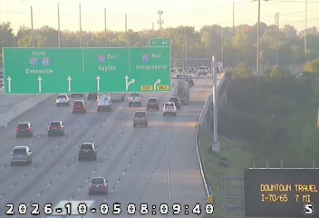 I-465 N of I-70 East live camera view
