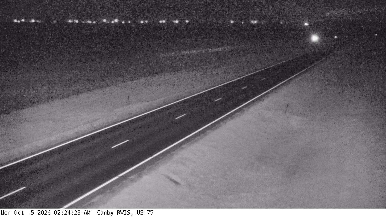 U.S.75 (Canby - MP 84.0) View 1 live camera view