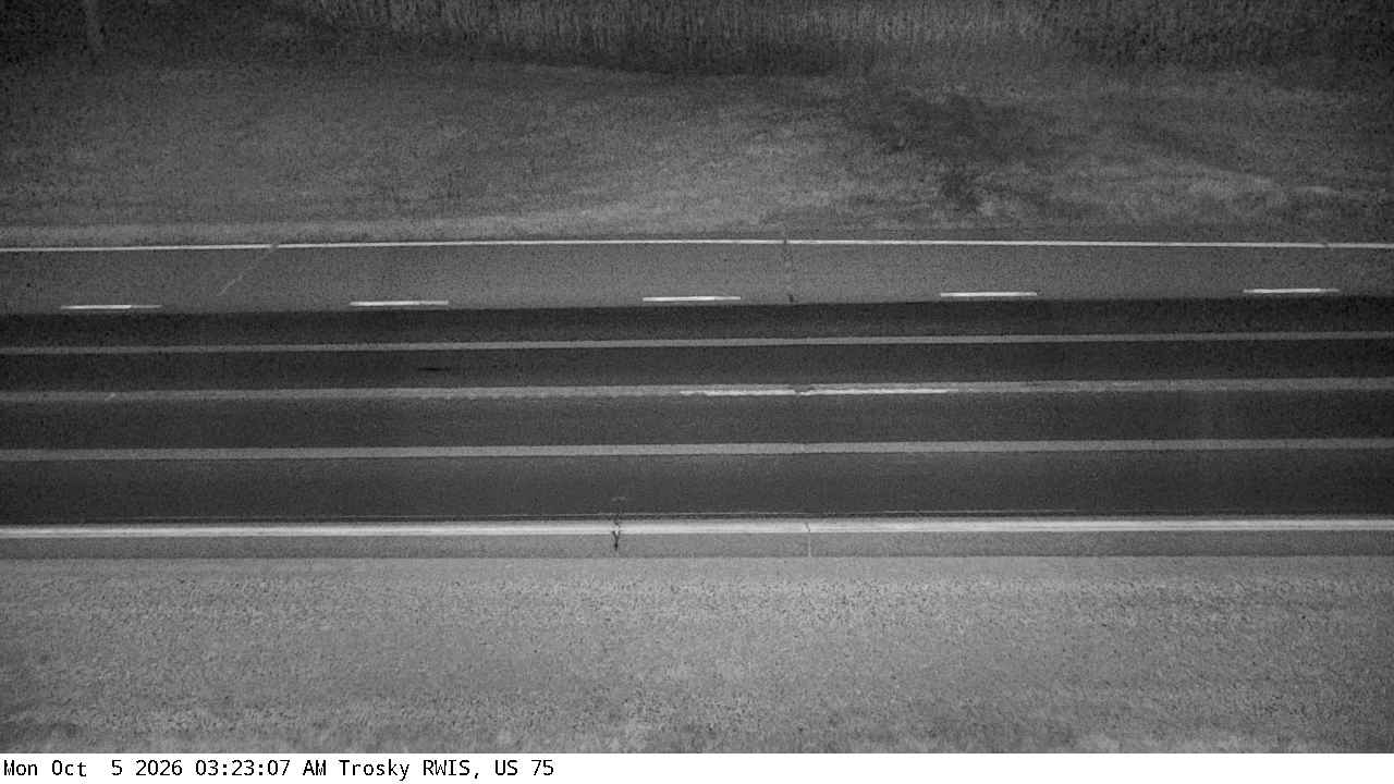U.S.75 (Trosky - MP 30.3) View 1 live camera view