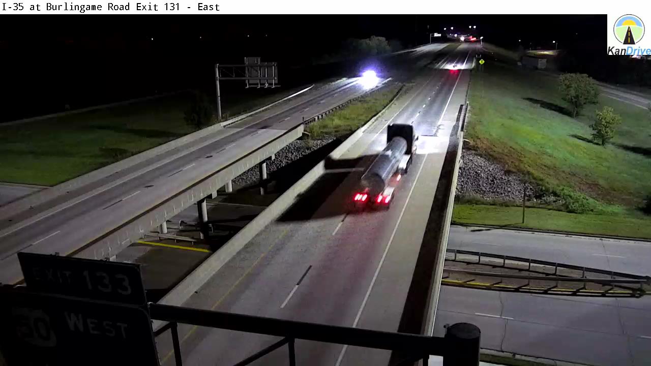 I-35 and Burlingame Road Exit 131 live camera view