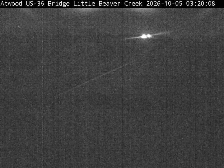 US-36 at Atwood - Bridge over Little Beaver Creek (US-36 at Atwood - Bridge over Litttle Beaver Creek) live camera view