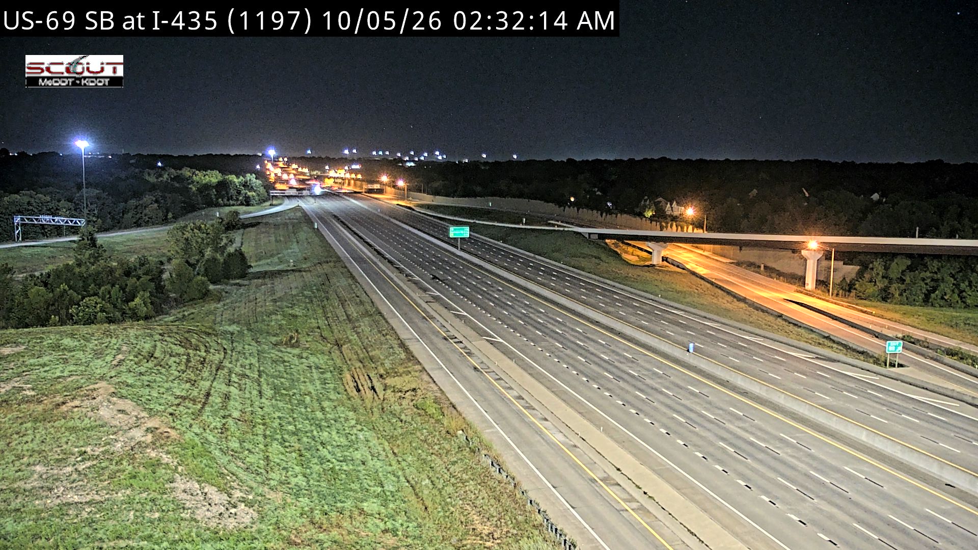 US-69 SB at I-435 live camera view