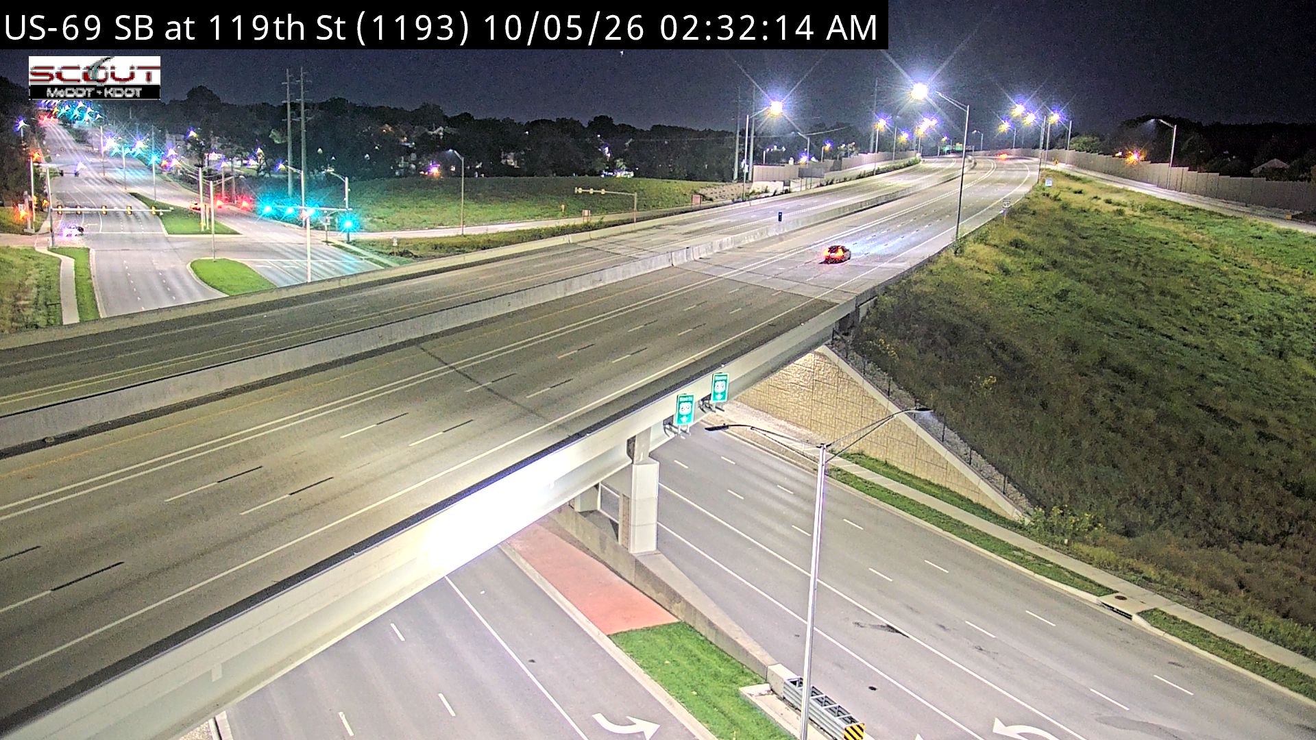 US-69 SB at 119th St live camera view