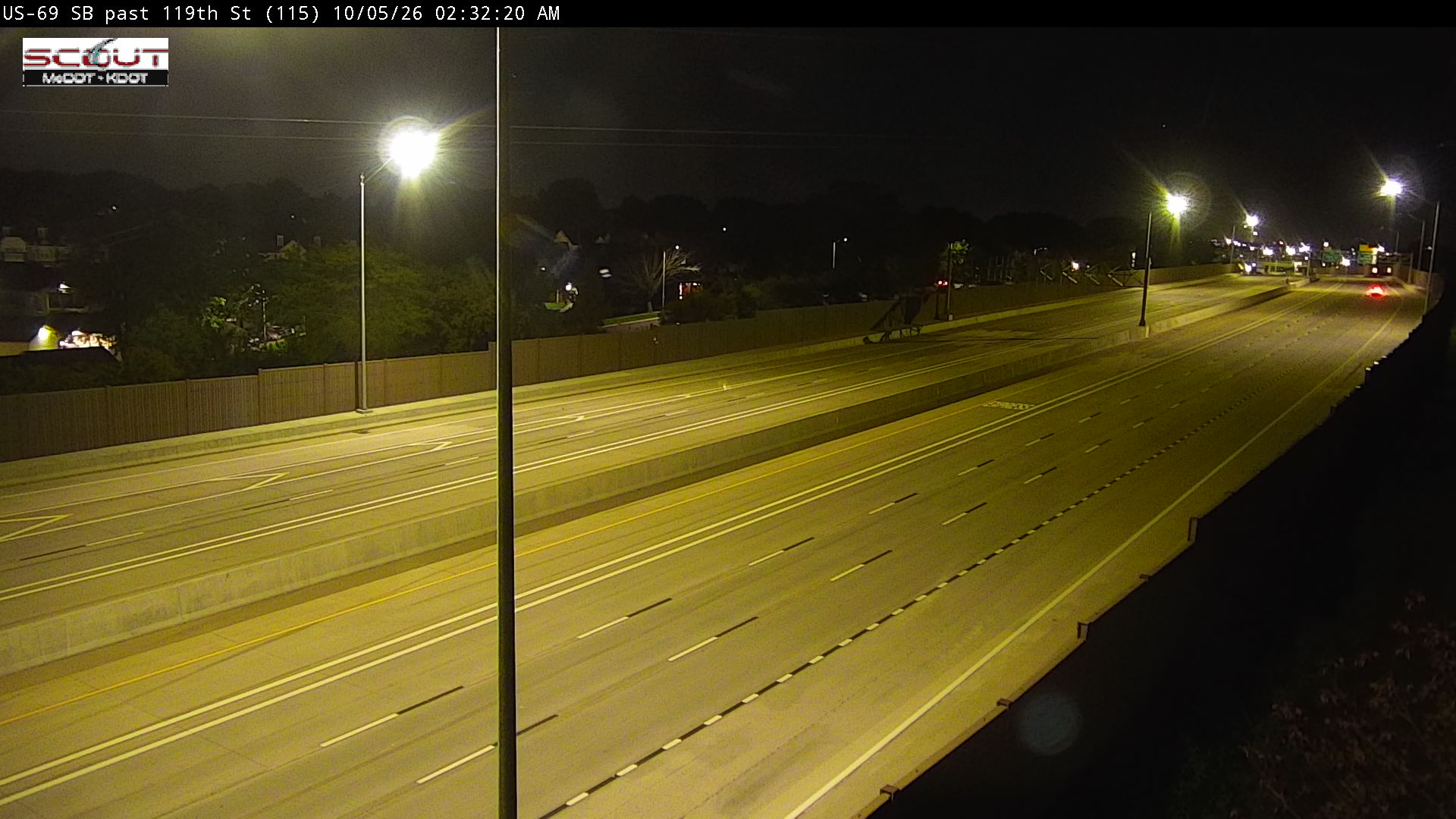 US-69 SB Past 119th St live camera view