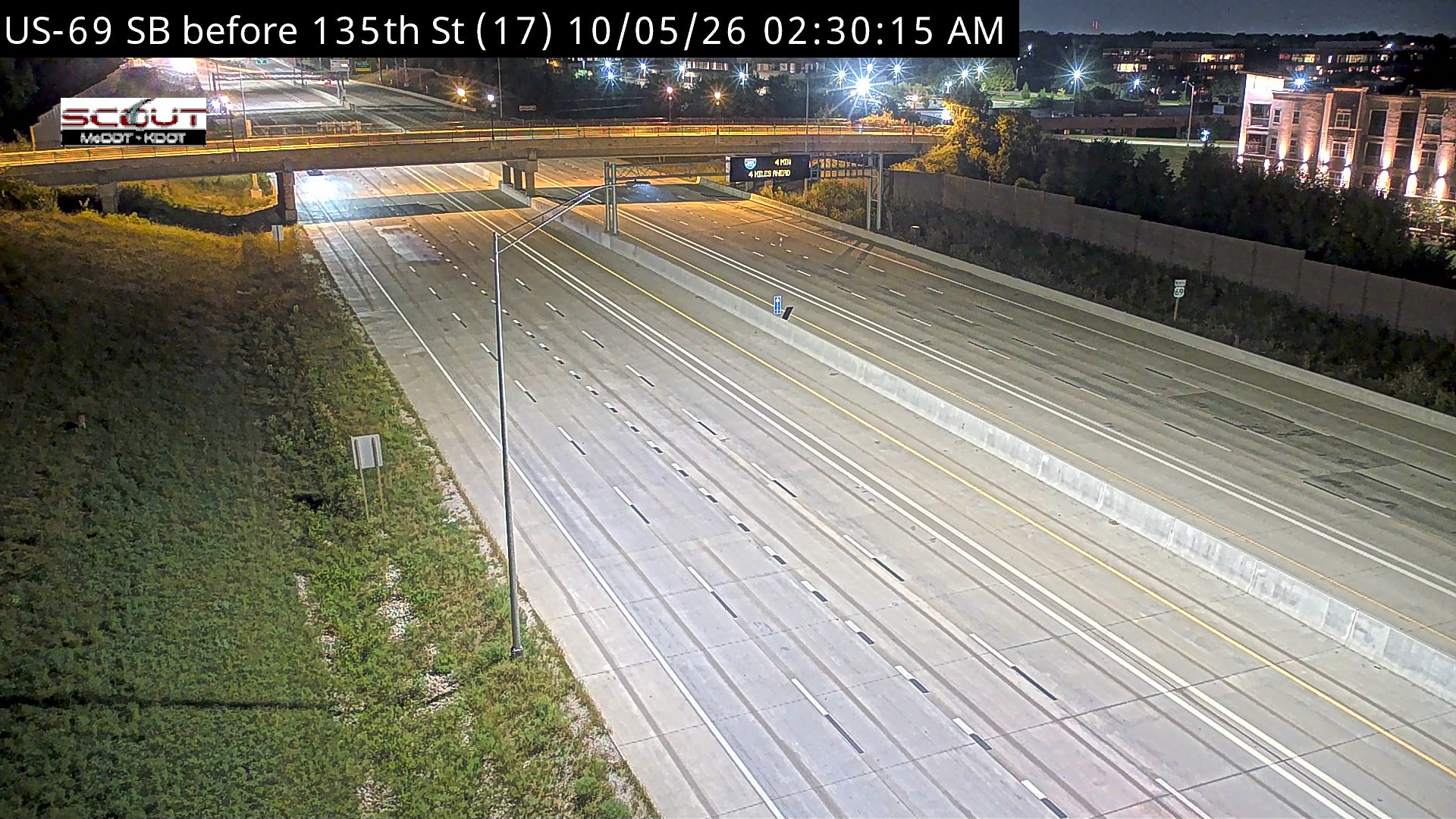 US-69 SB before 135th St live camera view