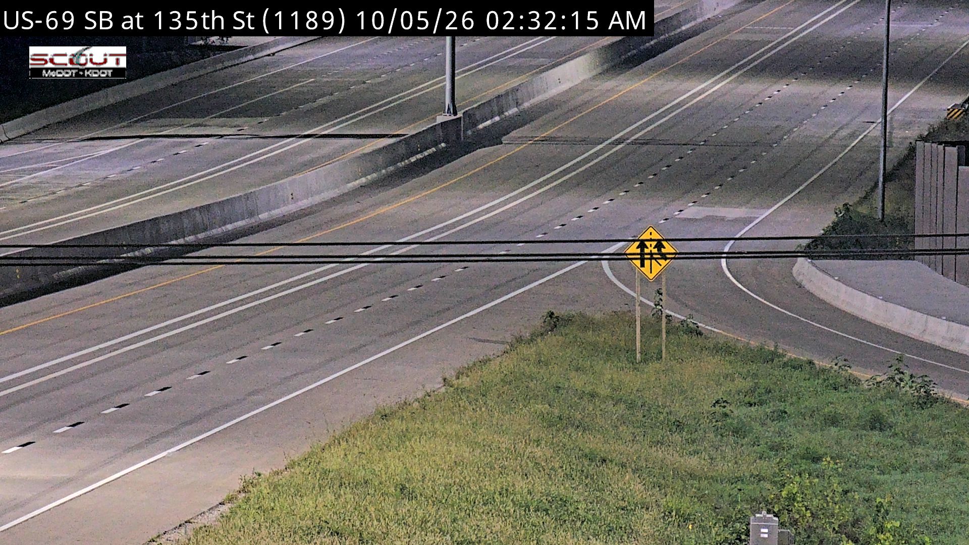 US-69 SB at 135th St live camera view