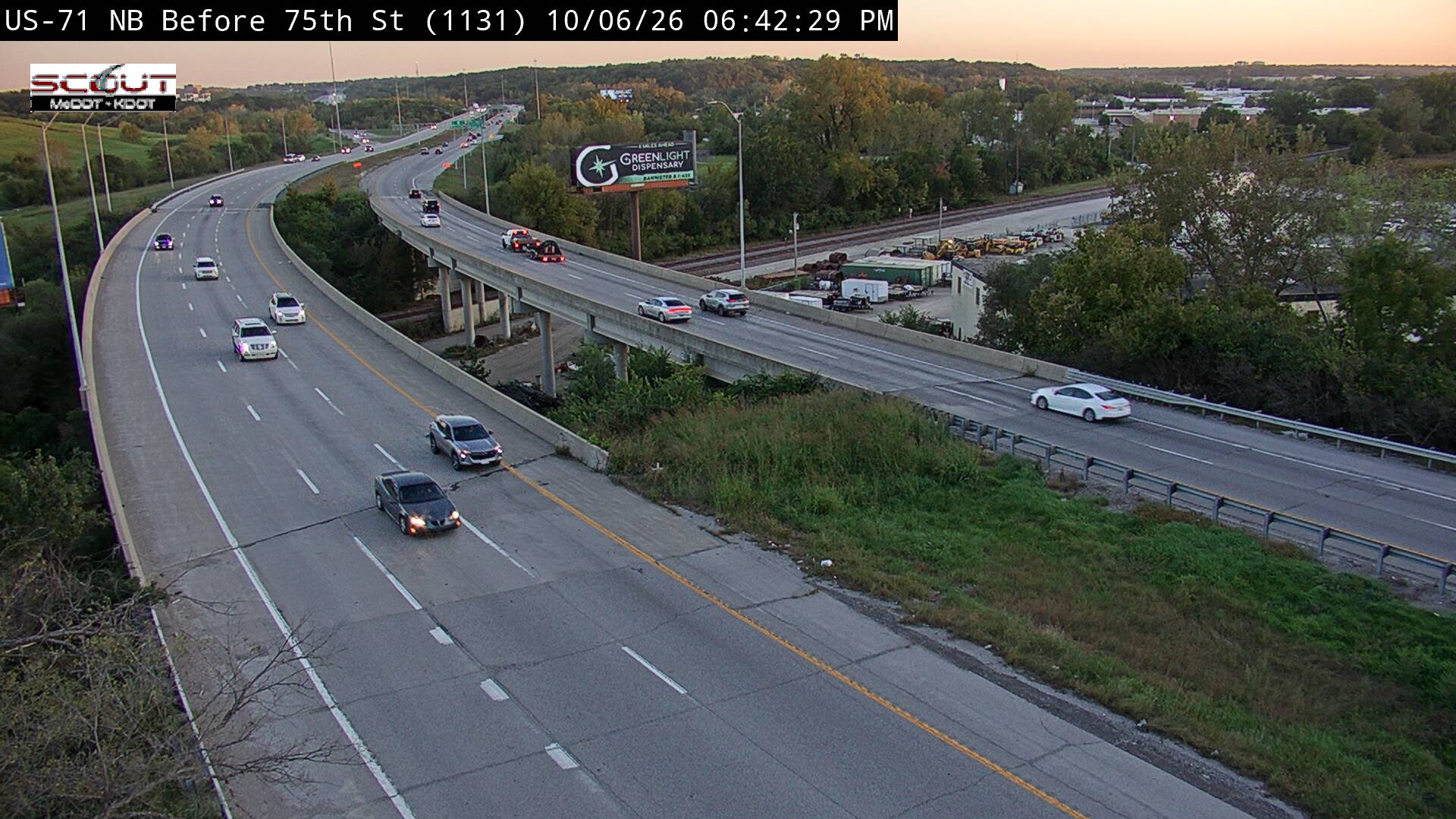 71 N @ BEFORE 75th St live camera view