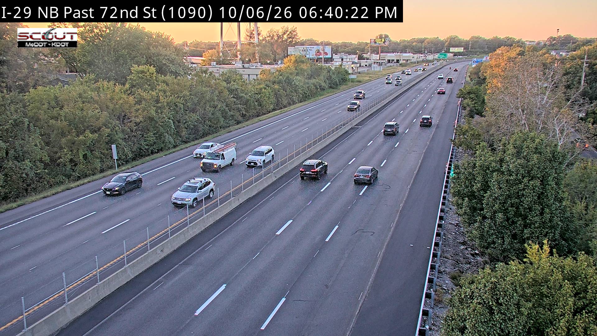 I-29 N @ North of 72nd Street live camera view