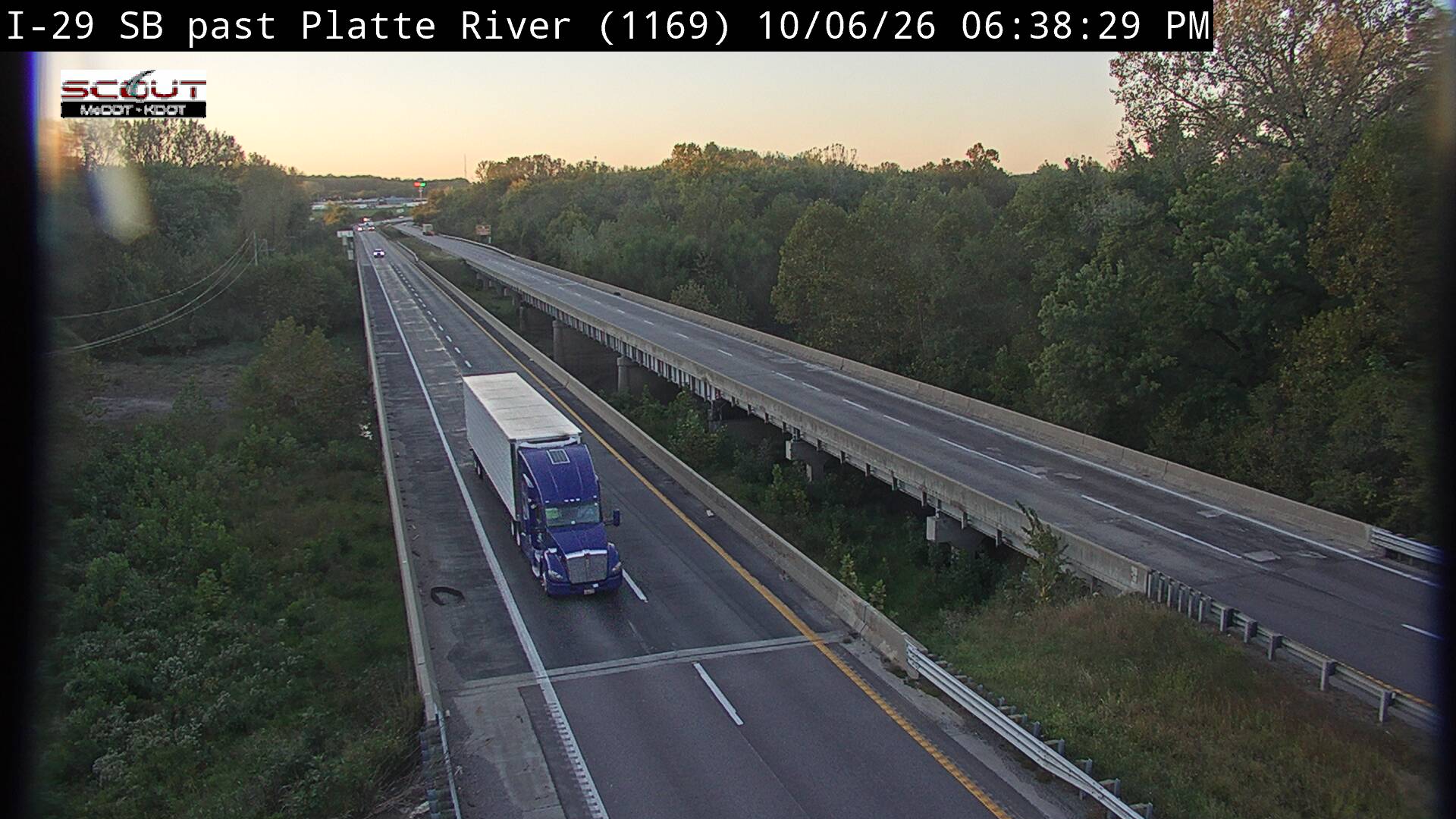 I-29 SB @ Platte River live camera view