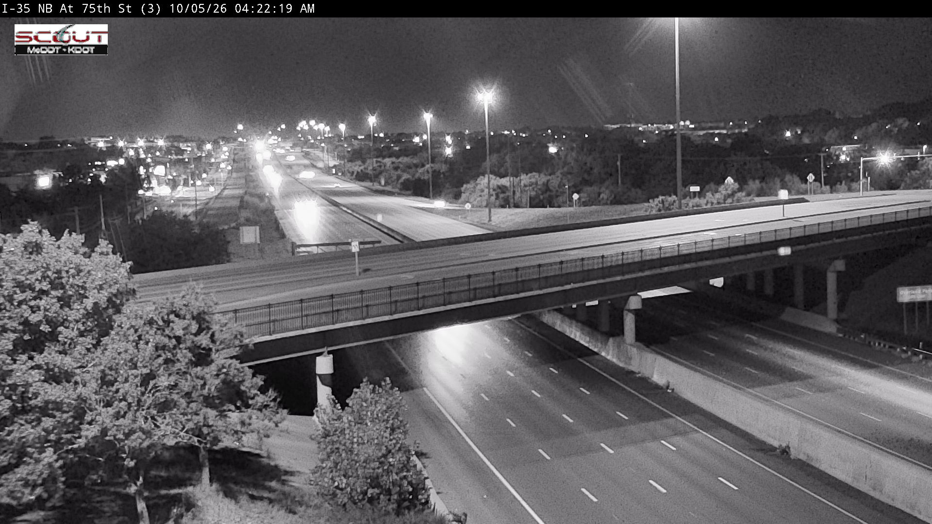 I-35 N @ 75TH ST live camera view