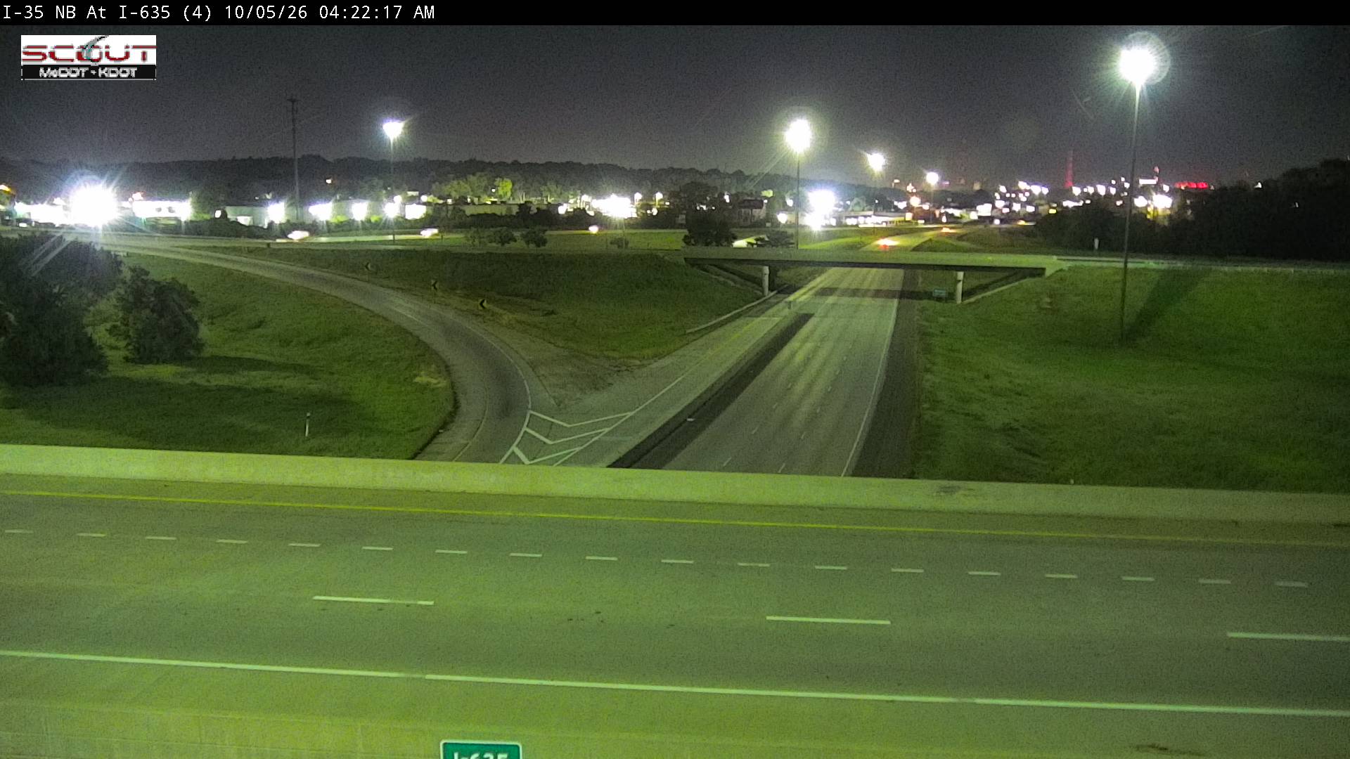 I-35 N @ I-635 live camera view