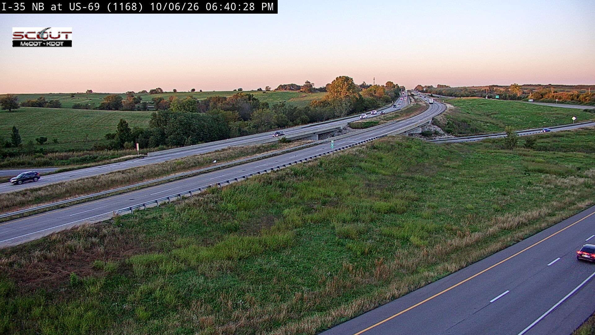 I-35 NB @ US-69 live camera view