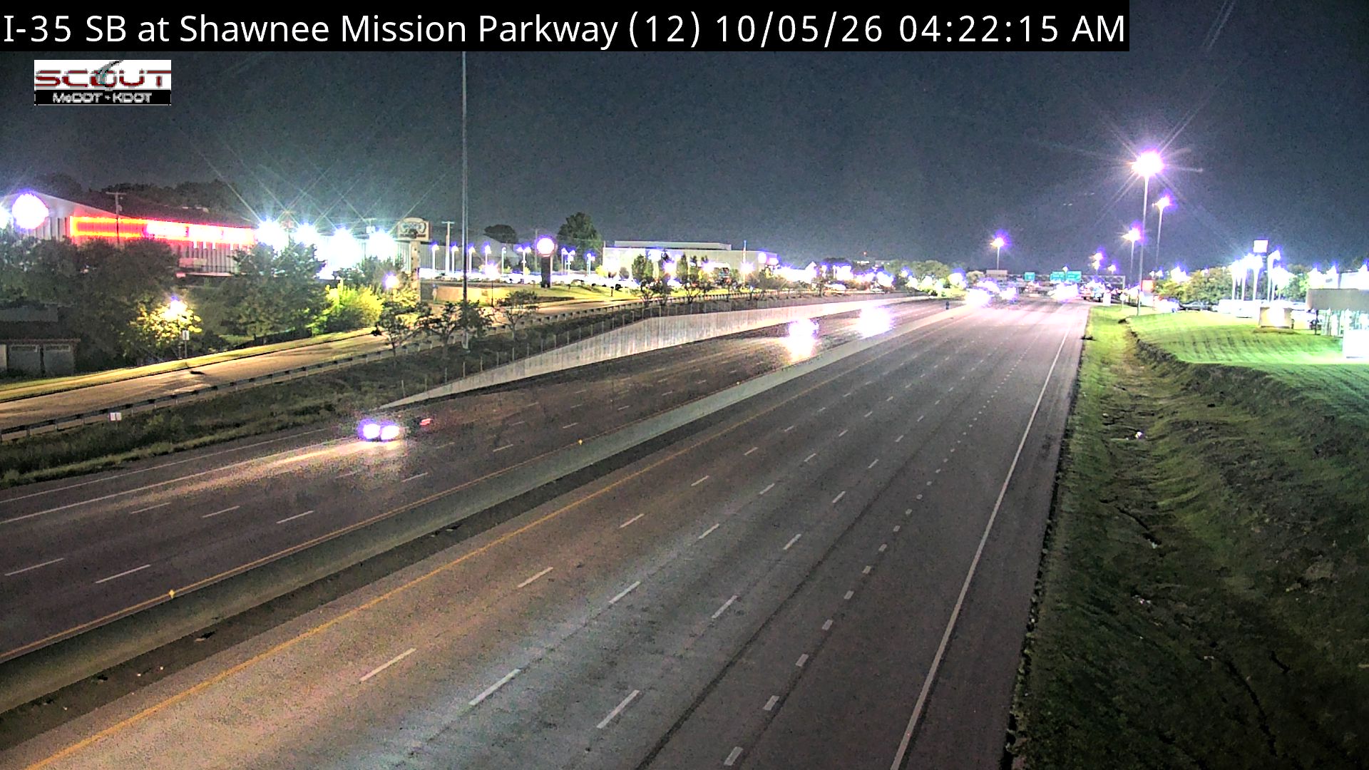 I-35 S @ Shawnee Mission Pky live camera view