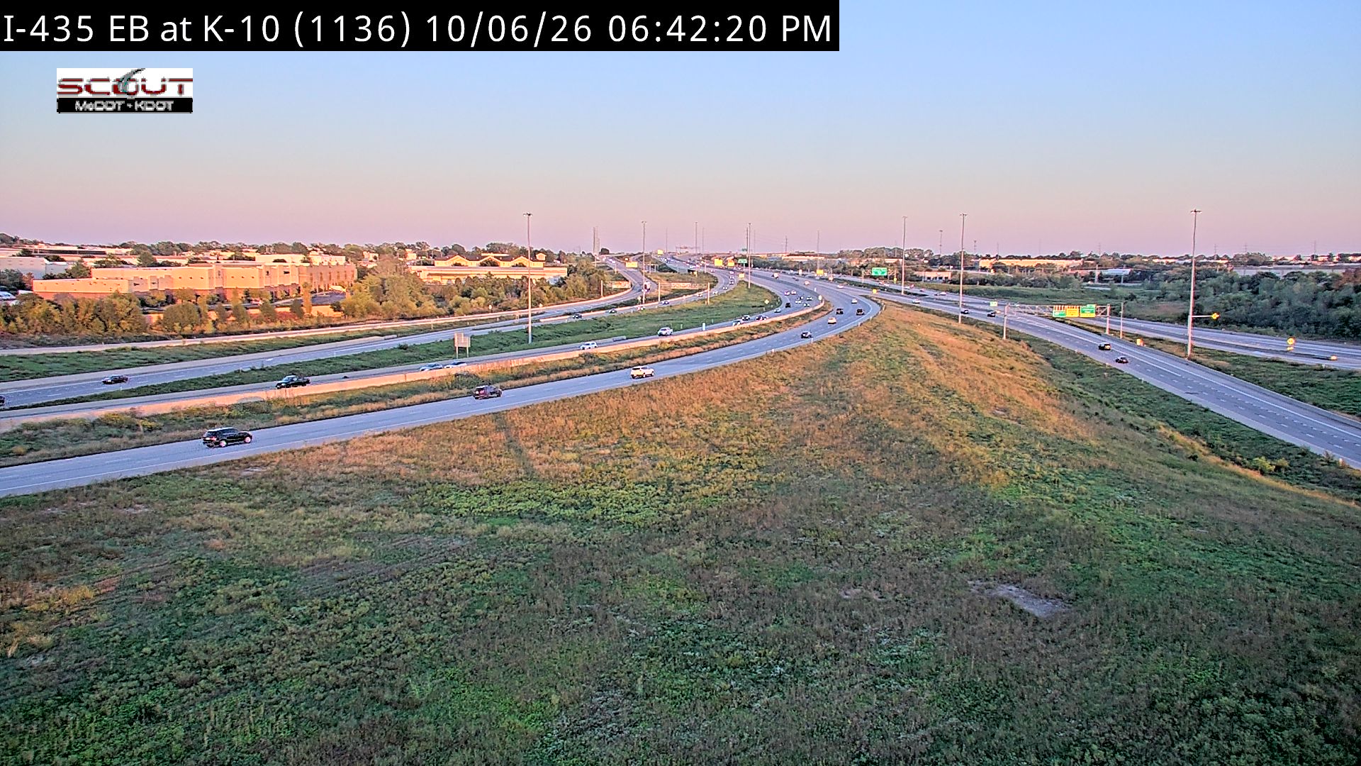 I-435 E @ K-10 live camera view
