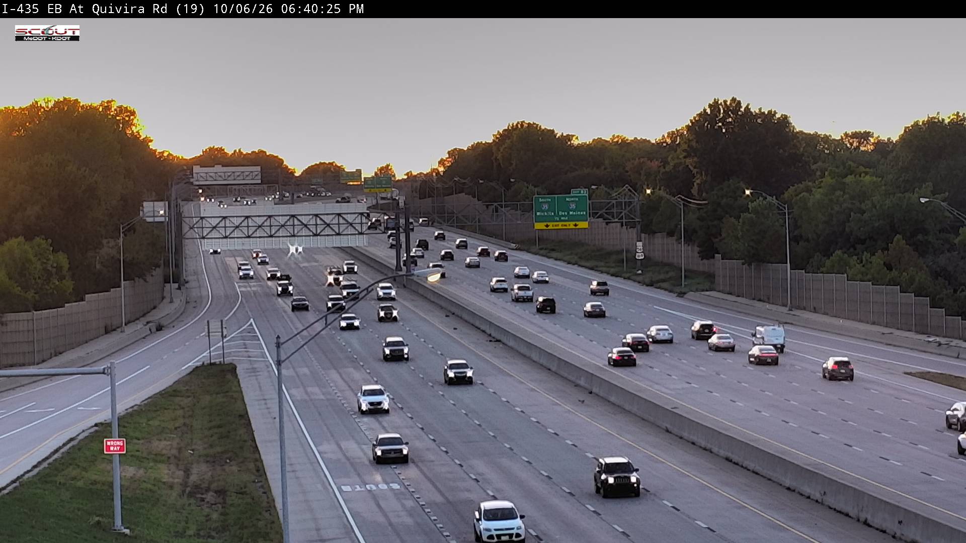 I-435 E @ Quivira Rd live camera view