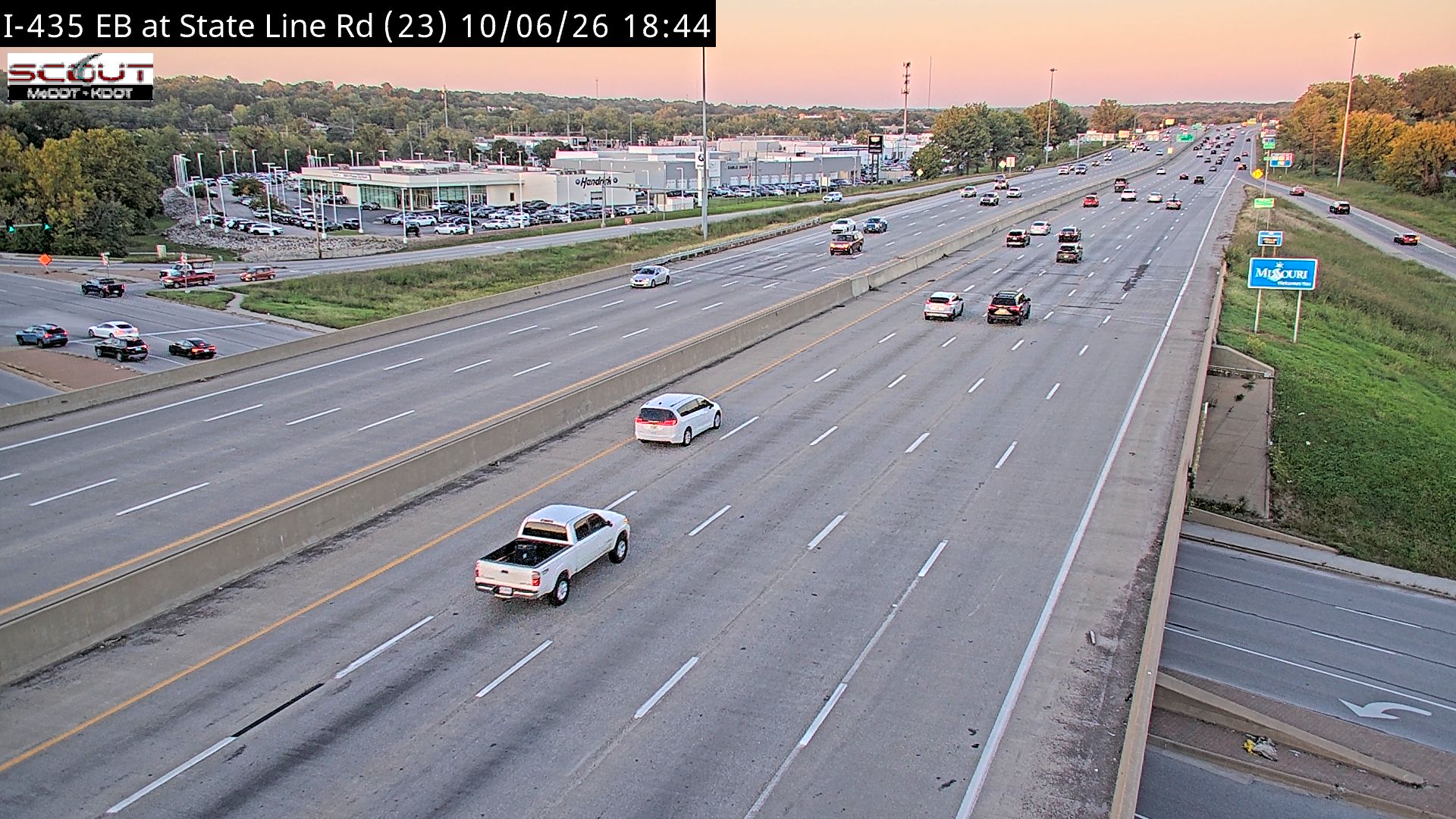 I-435 E @ State Line Rd live camera view
