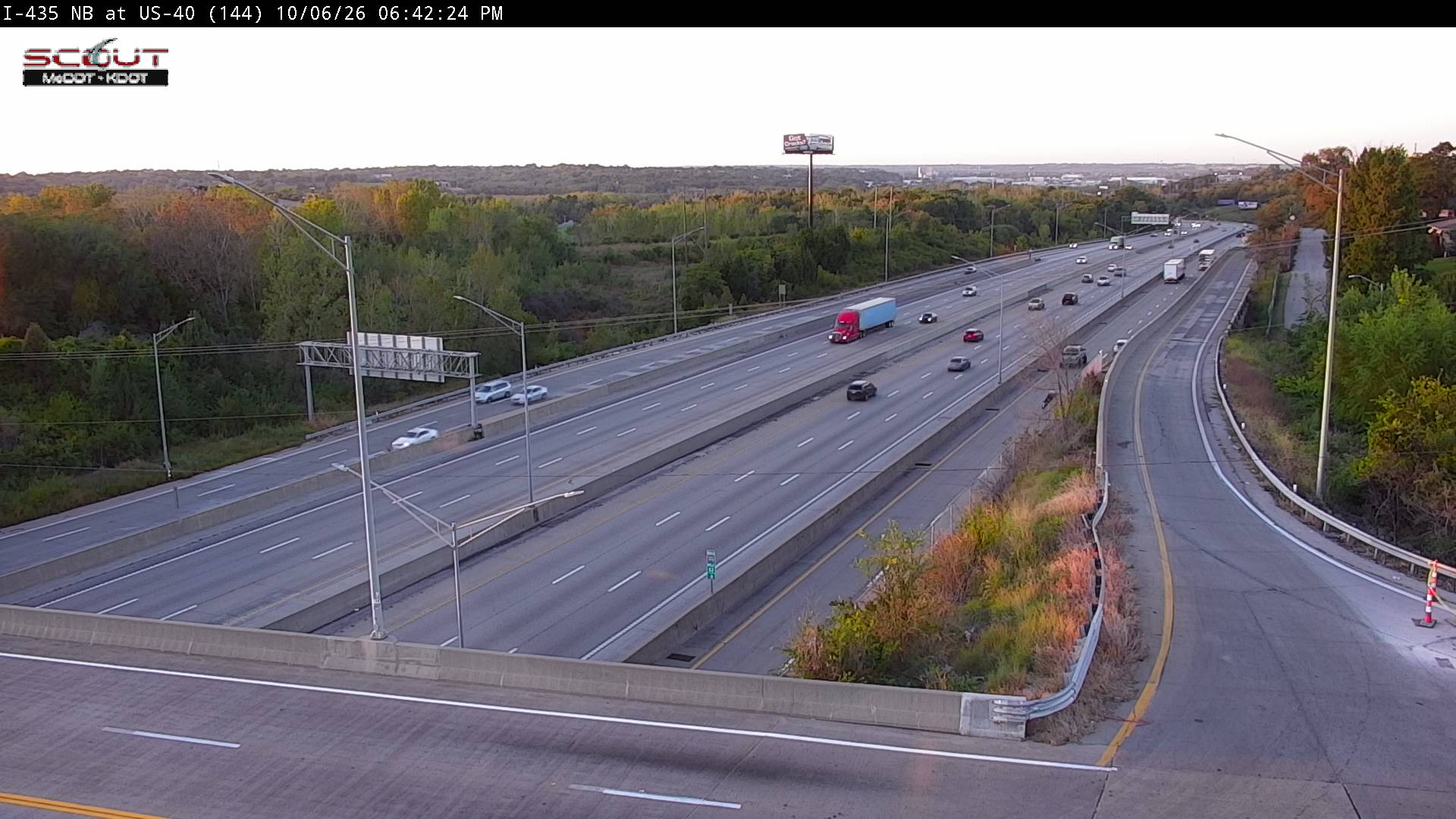 I-435 N @ AT 40 HWY live camera view