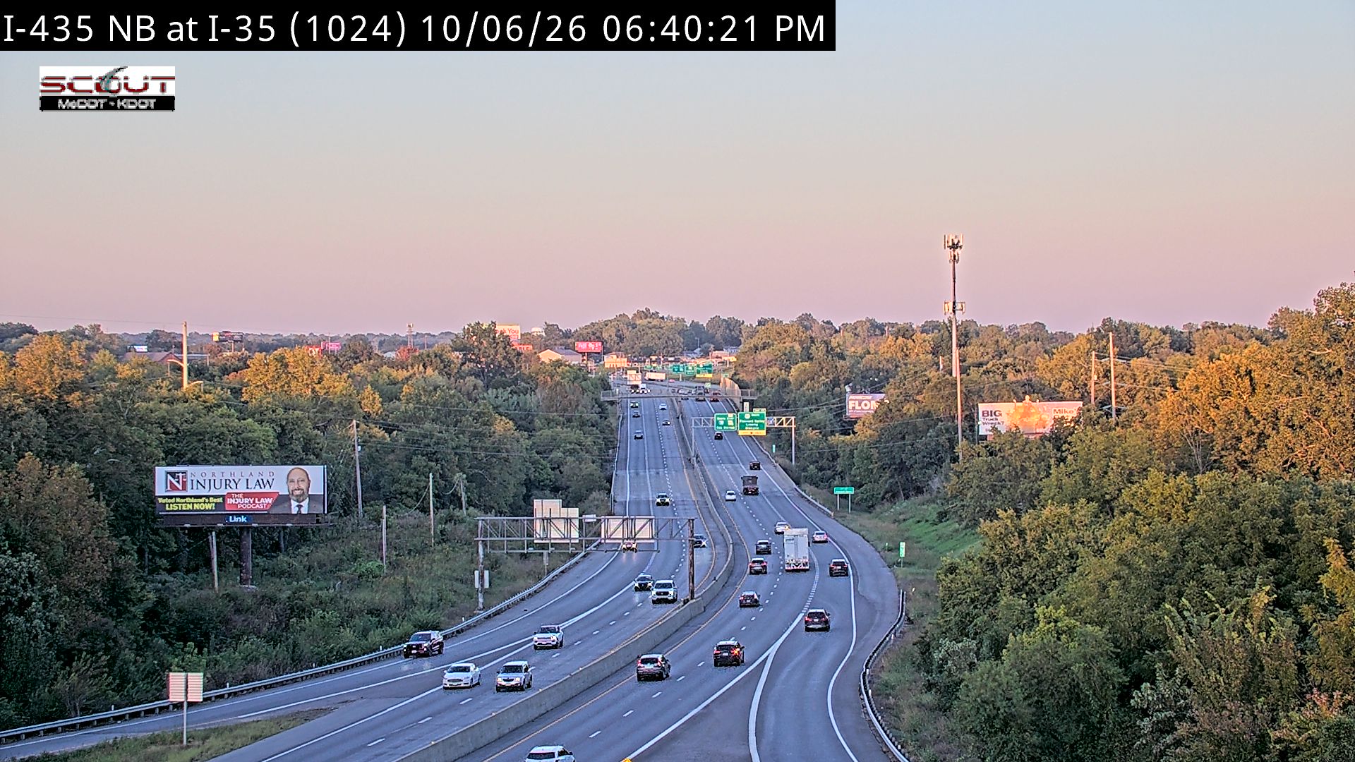 I-435 N @ at I-35 live camera view