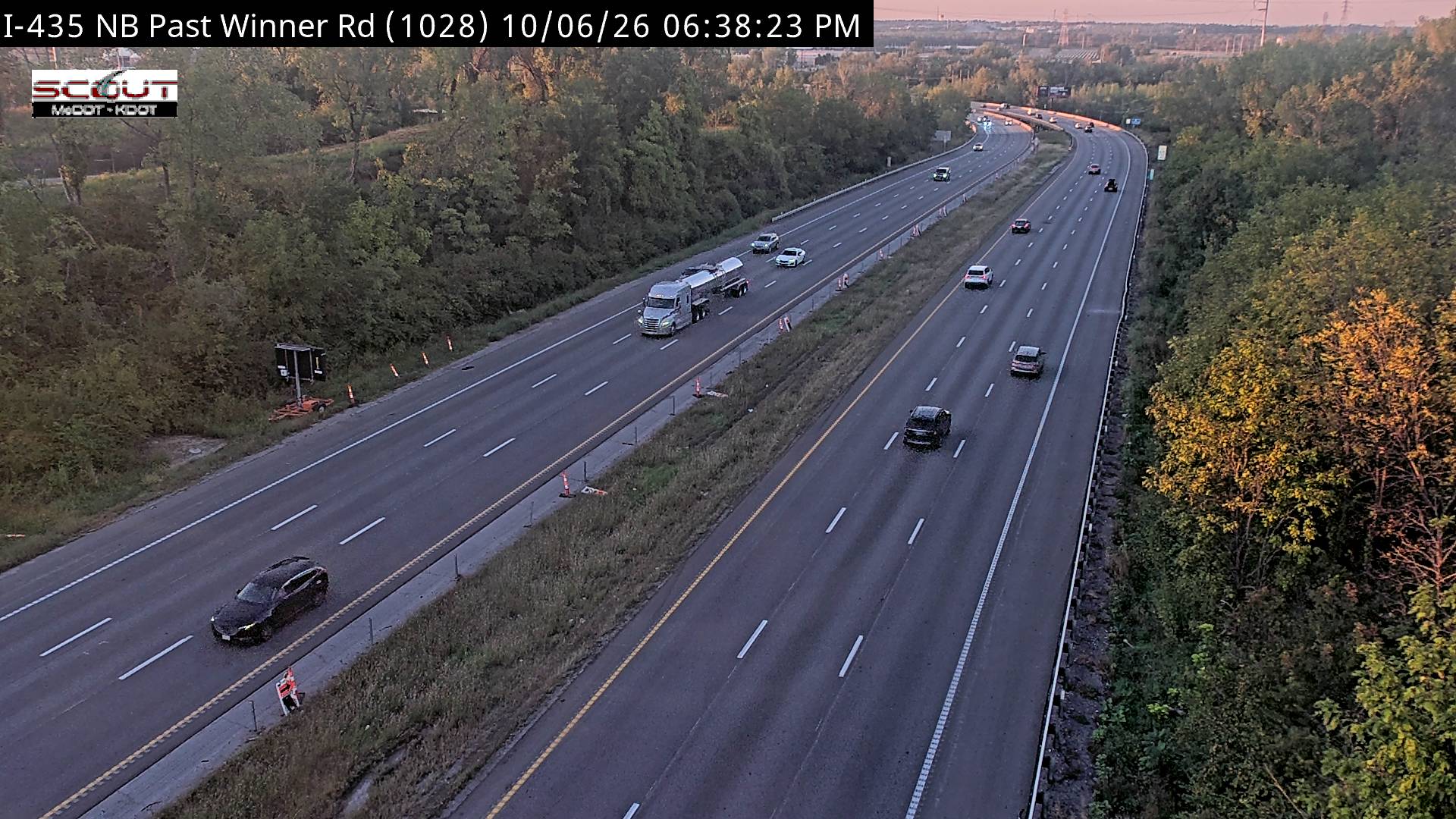 I-435 N @ North of Winner Rd live camera view