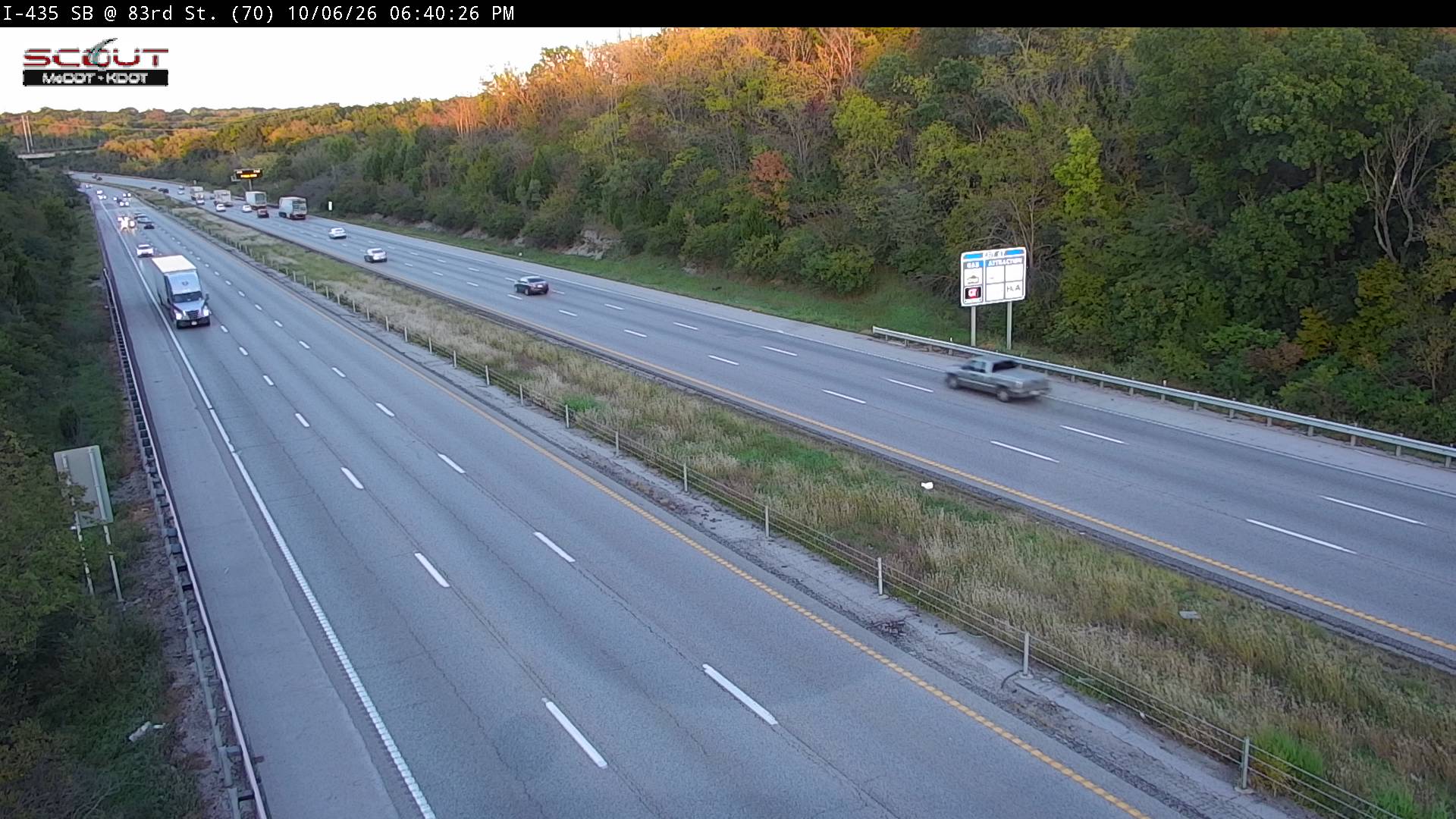 I-435 S @ 83RD ST live camera view
