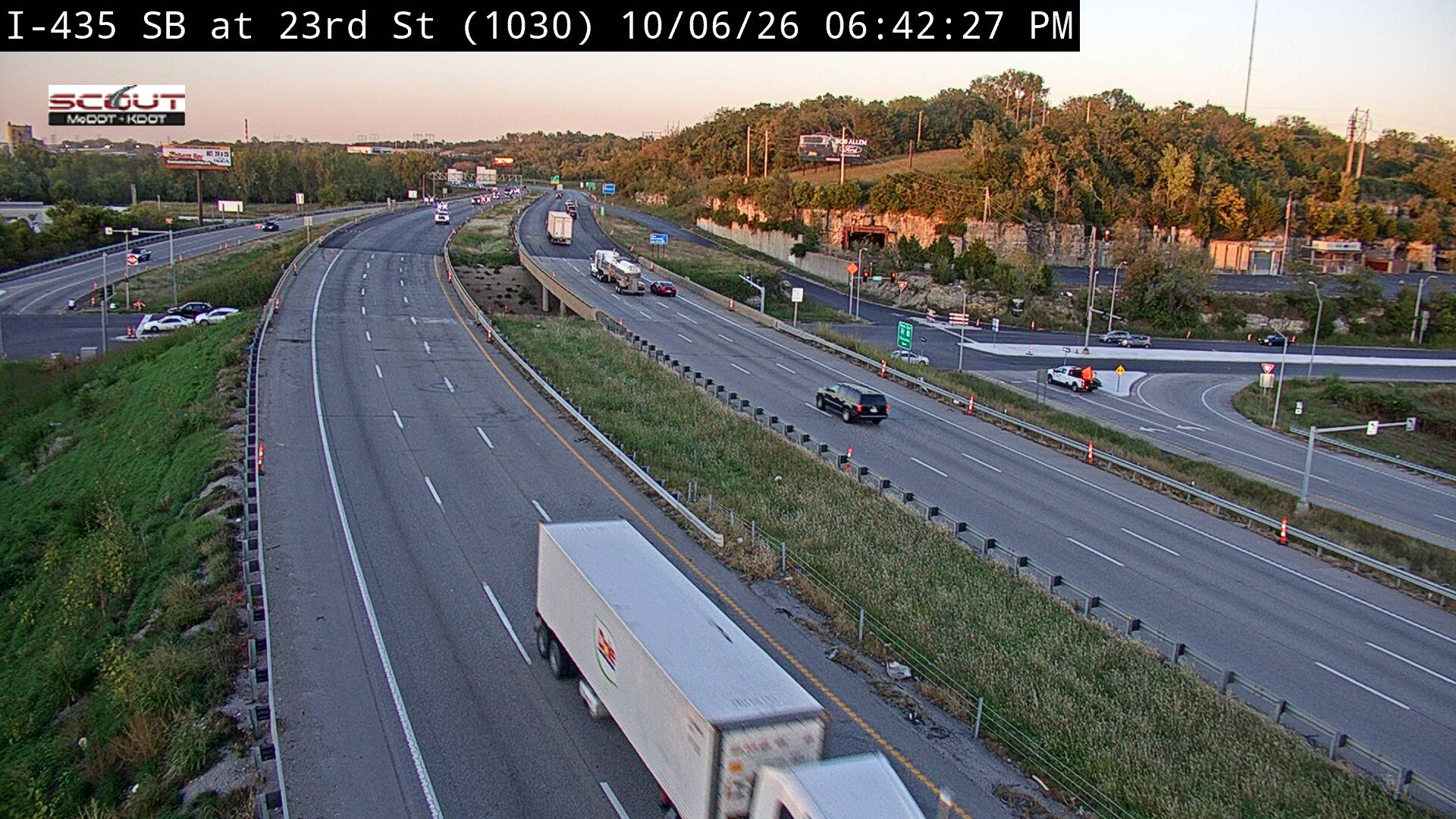 I-435 S @ at 23RD ST live camera view