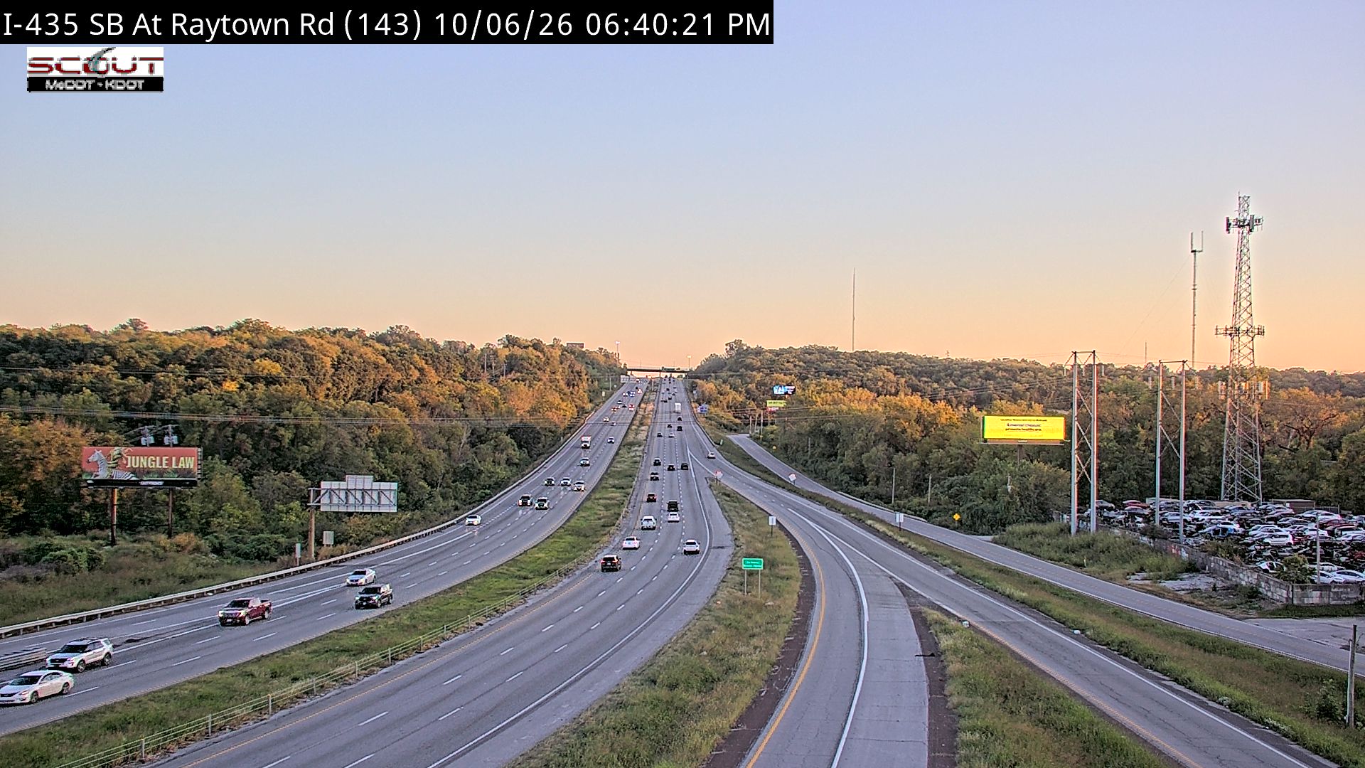 I-435 S @ at Raytown Rd live camera view