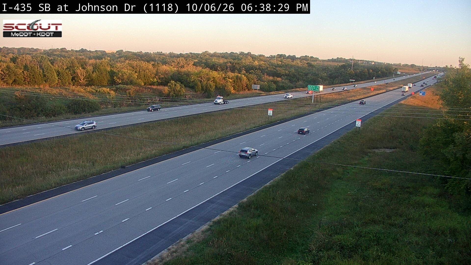 I-435 S @ Johnson Drive live camera view