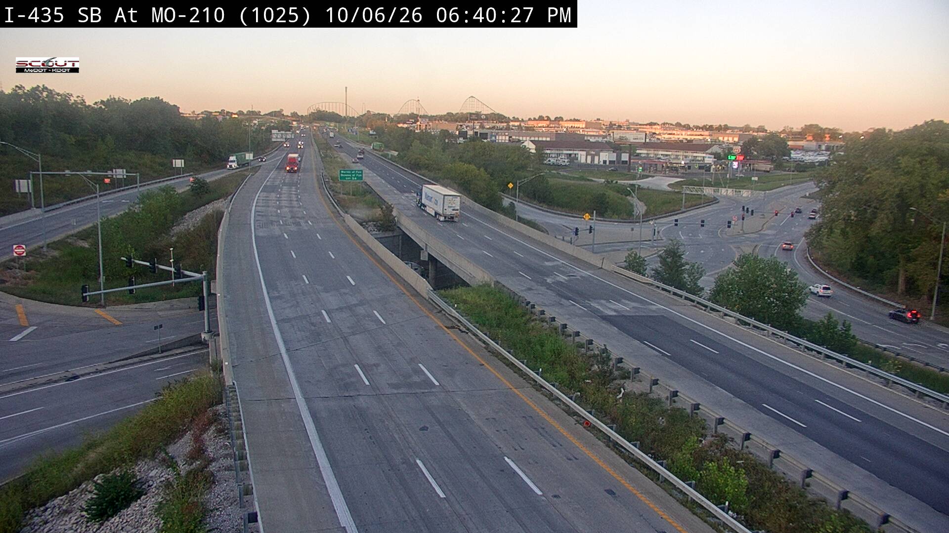 I-435 SB @ at 210 Hwy live camera view