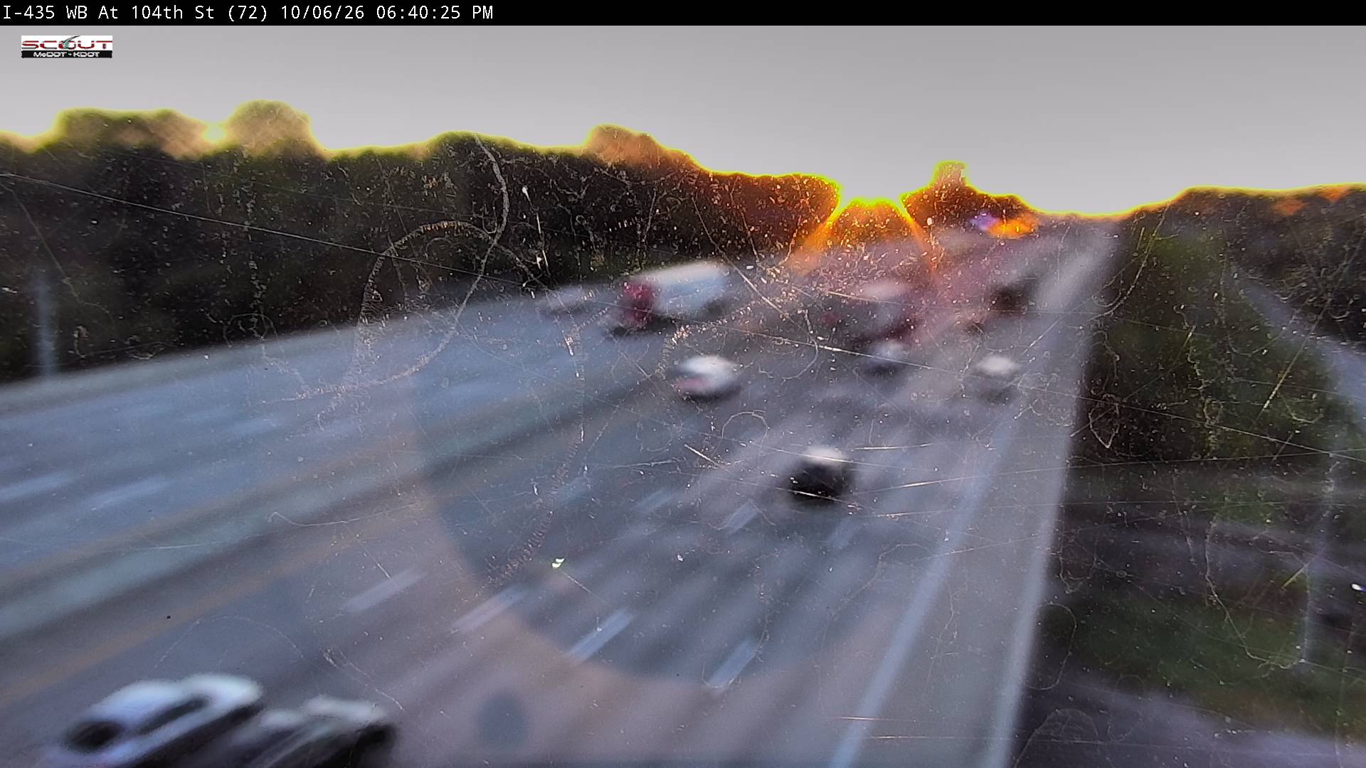 I-435 W @ 104TH ST live camera view