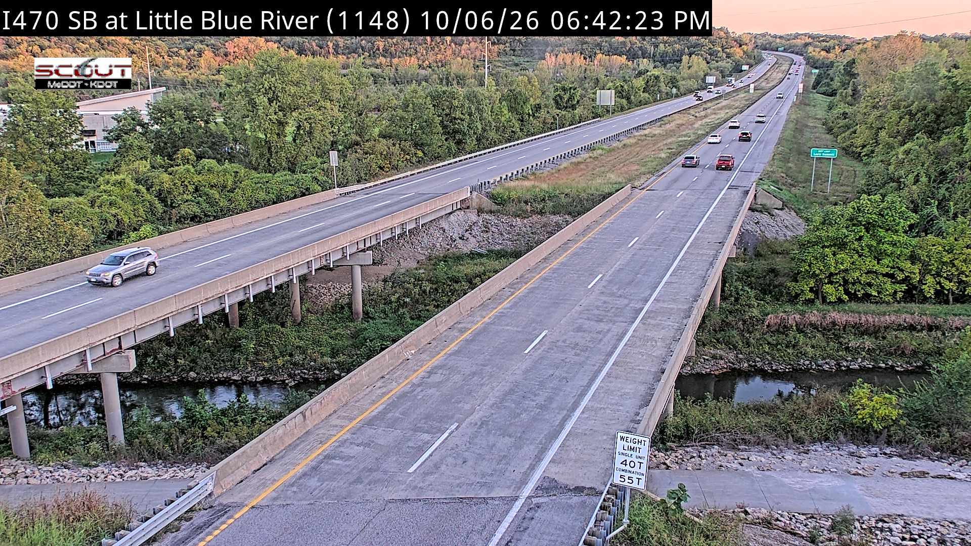 I-470 S @ Little Blue River live camera view