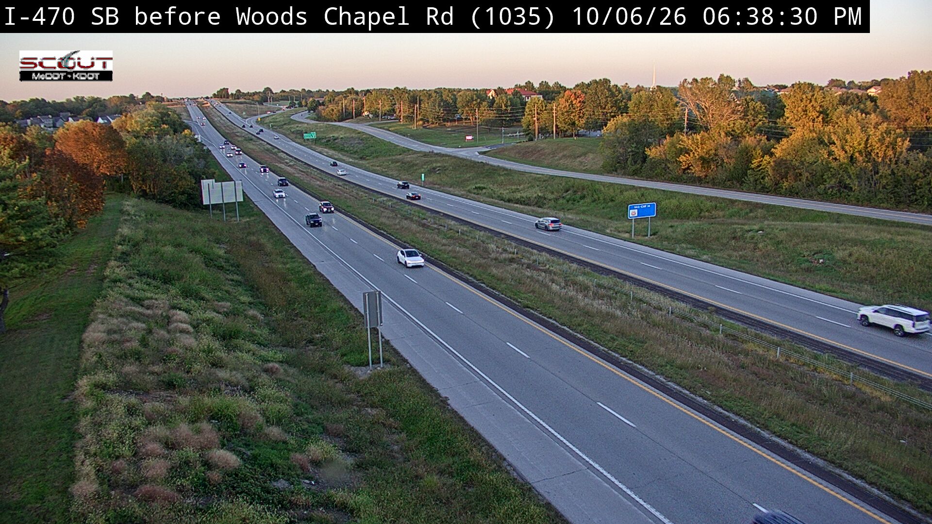 I-470 SB @ North of Woods Chapel live camera view