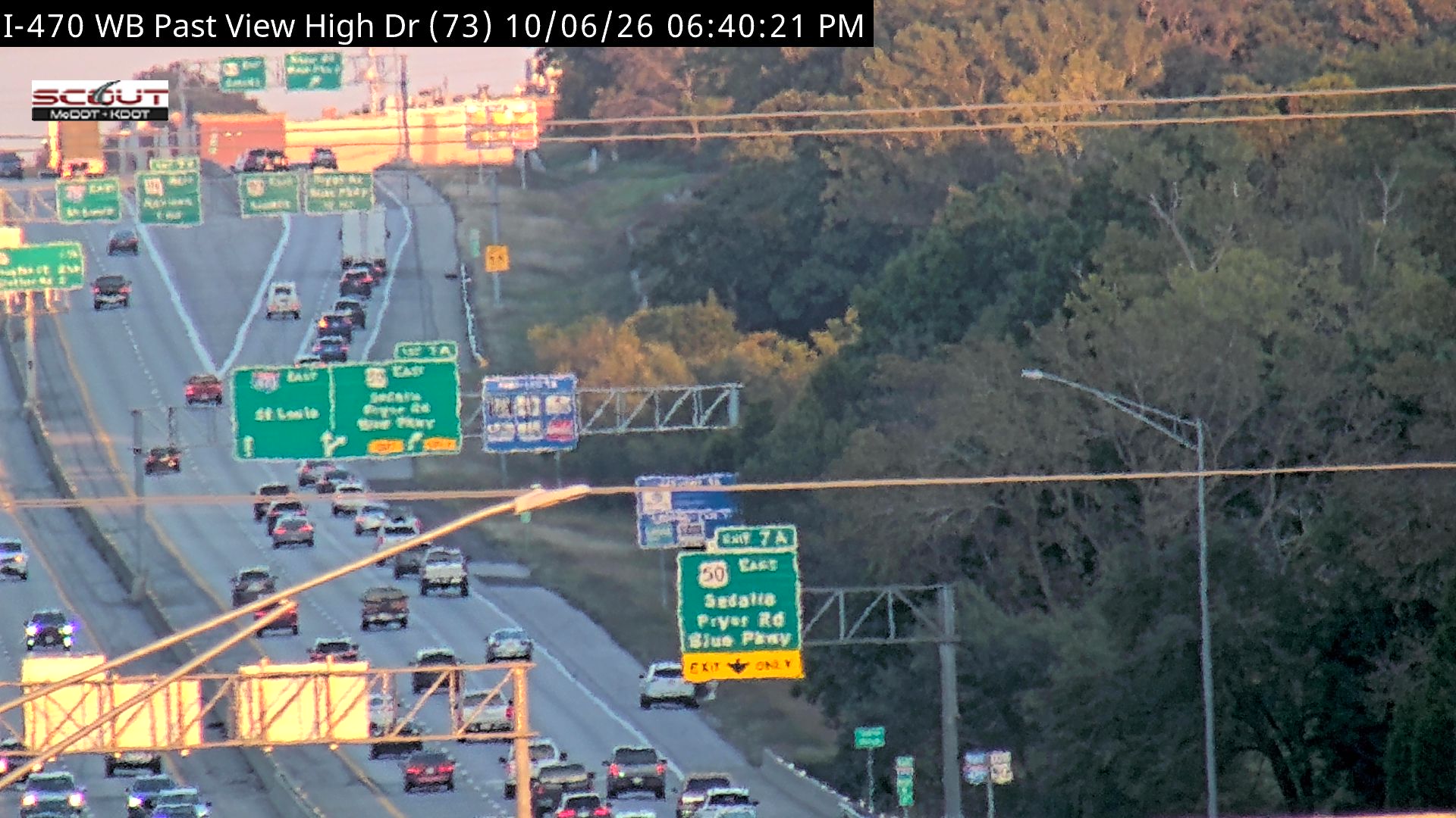 I-470 W @ View High Dr live camera view
