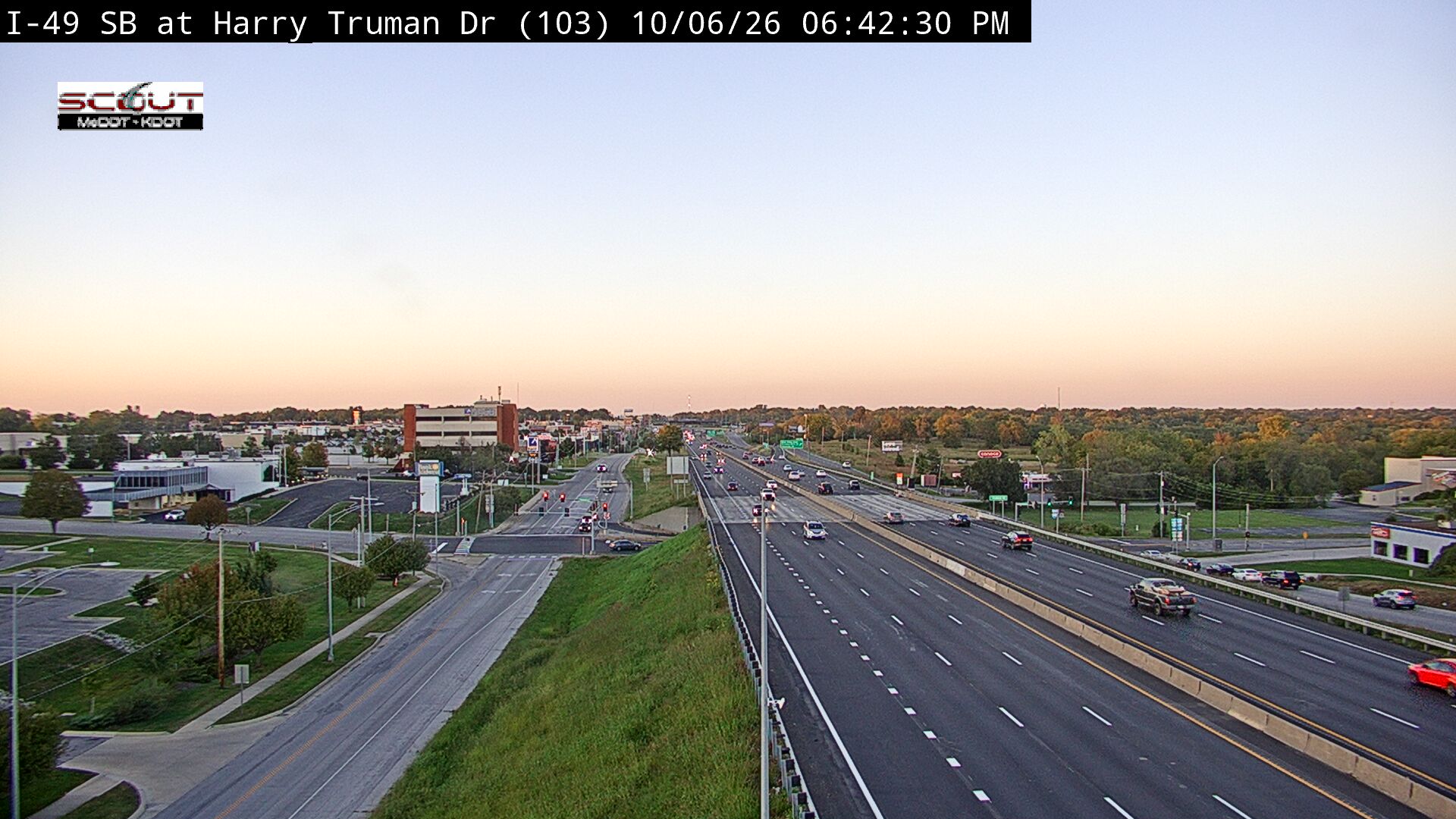 I-49 S @ Harry Truman Drive live camera view